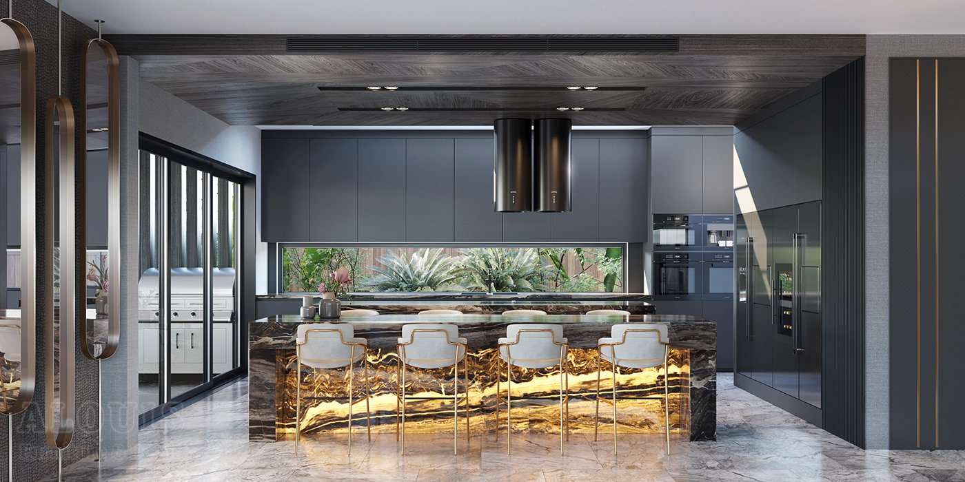 Tủ bếp đẹp GIA TRƯỜNG AN chuyên thi công tủ bếp đẹp