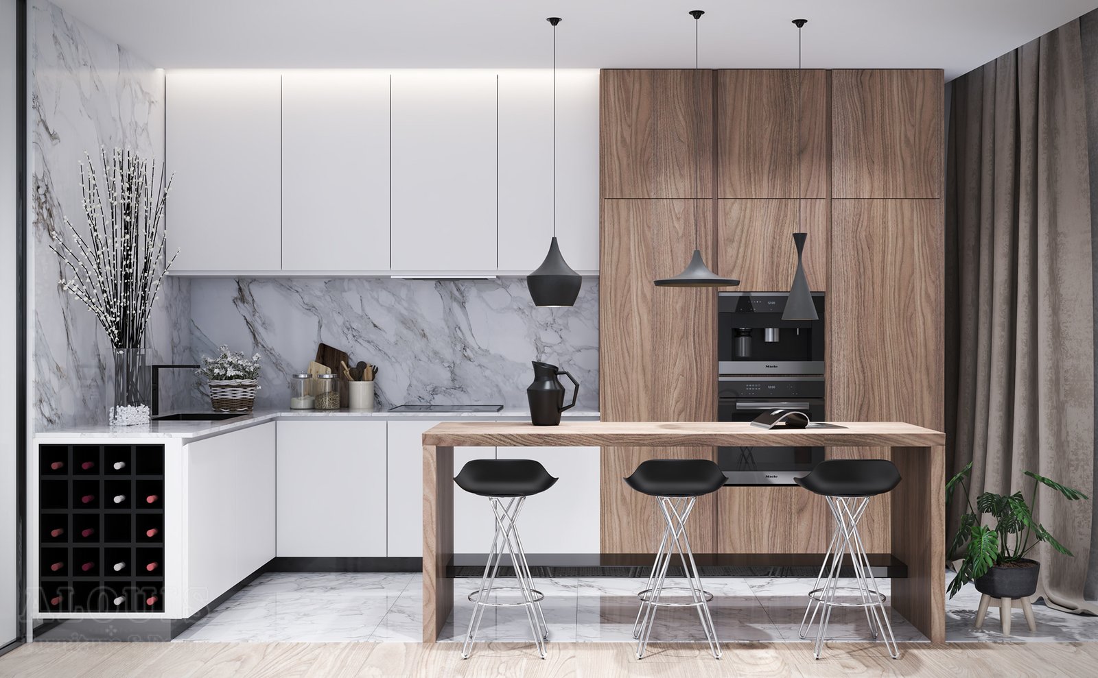 Tủ bếp đẹp GIA TRƯỜNG AN chuyên thi công tủ bếp đẹp