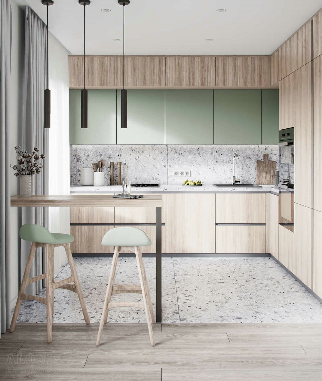 Tủ bếp đẹp GIA TRƯỜNG AN chuyên thi công tủ bếp đẹp