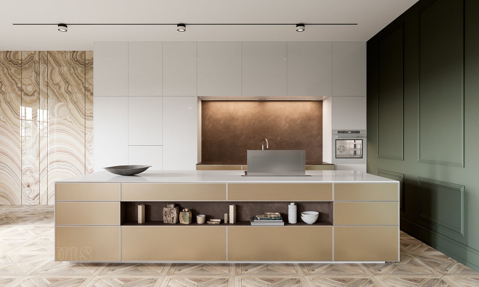 Tủ bếp đẹp GIA TRƯỜNG AN chuyên thi công tủ bếp đẹp