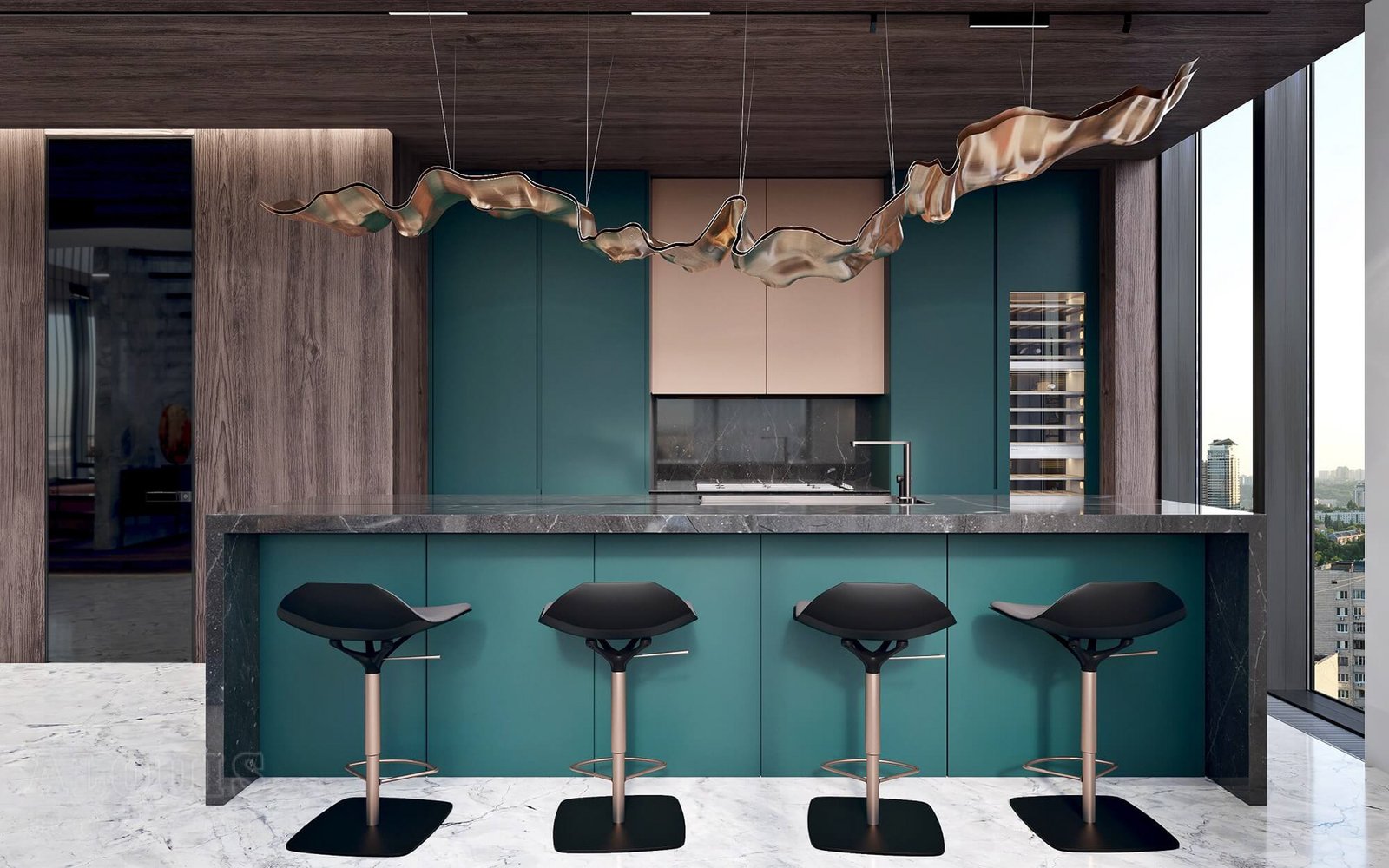 Tủ bếp đẹp GIA TRƯỜNG AN chuyên thi công tủ bếp đẹp