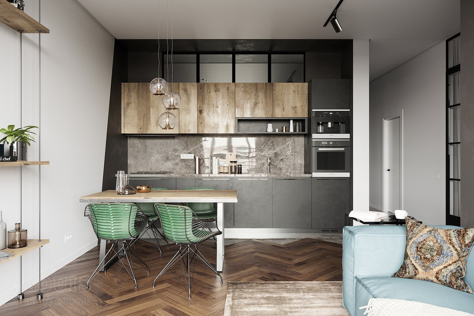 Tủ bếp đẹp GIA TRƯỜNG AN chuyên thi công tủ bếp đẹp