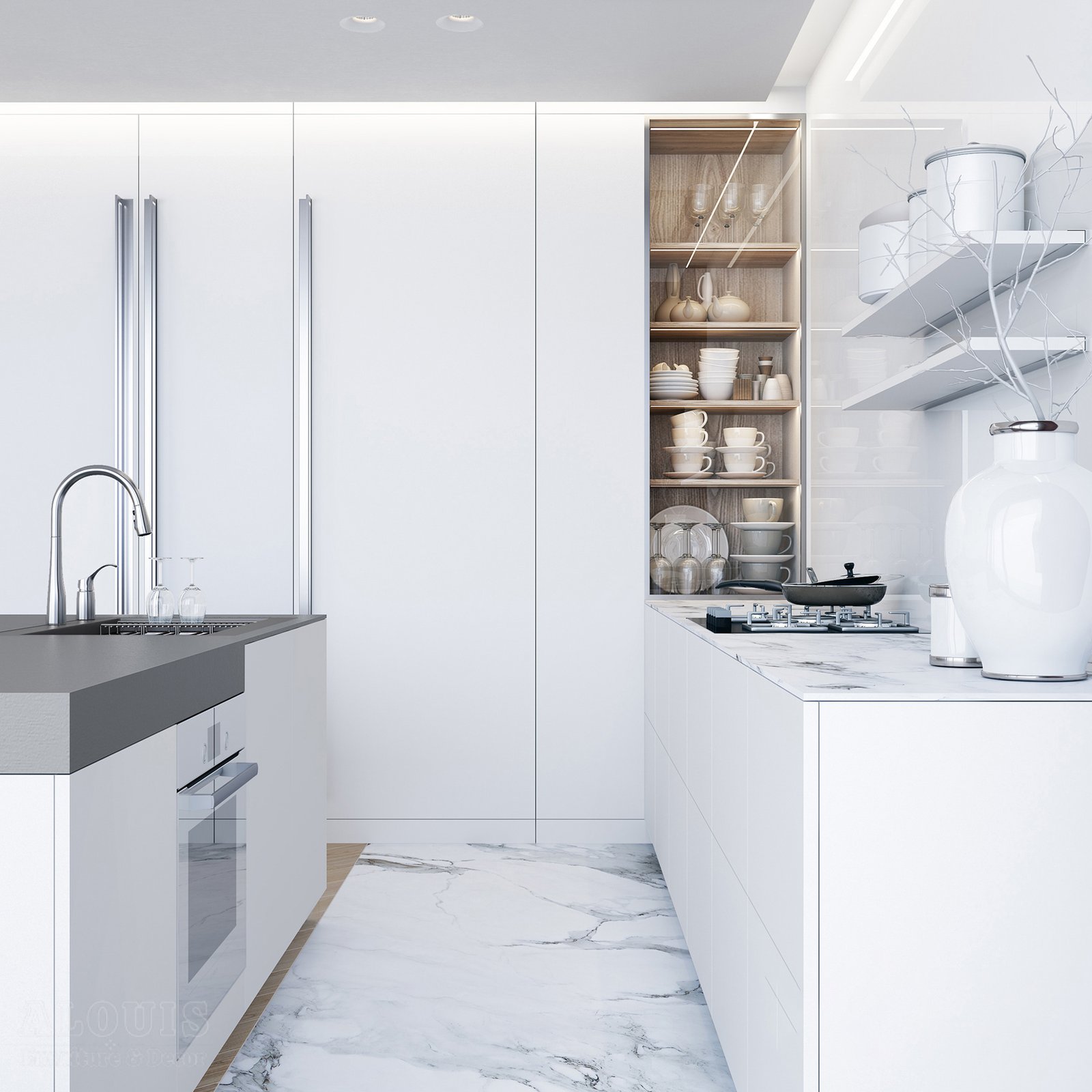 Tủ bếp đẹp GIA TRƯỜNG AN chuyên thi công tủ bếp đẹp