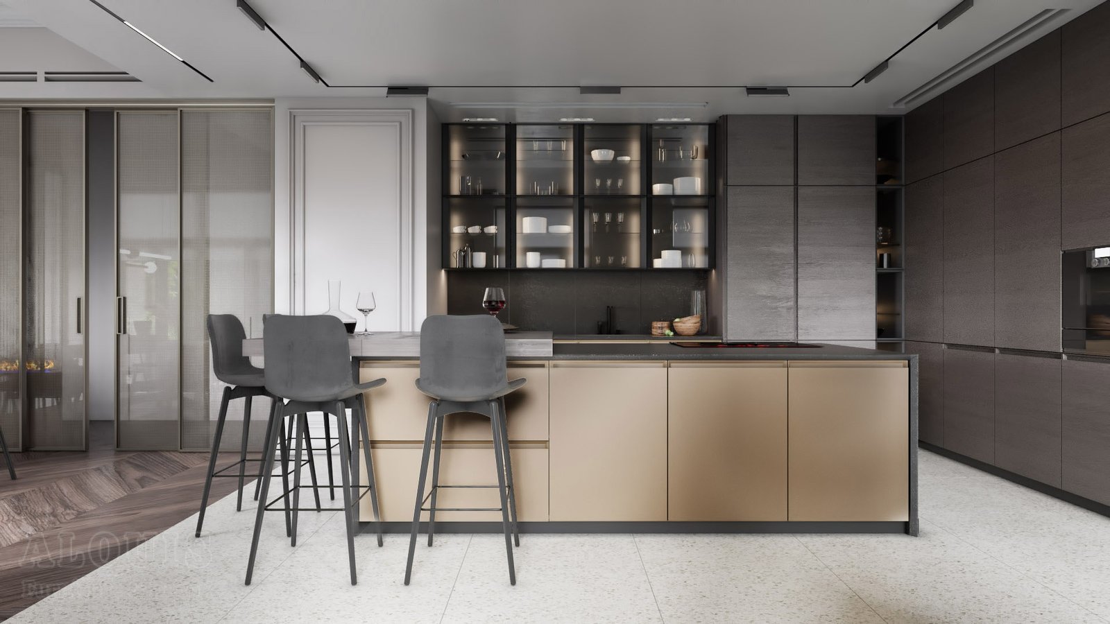 Tủ bếp đẹp GIA TRƯỜNG AN chuyên thi công tủ bếp đẹp