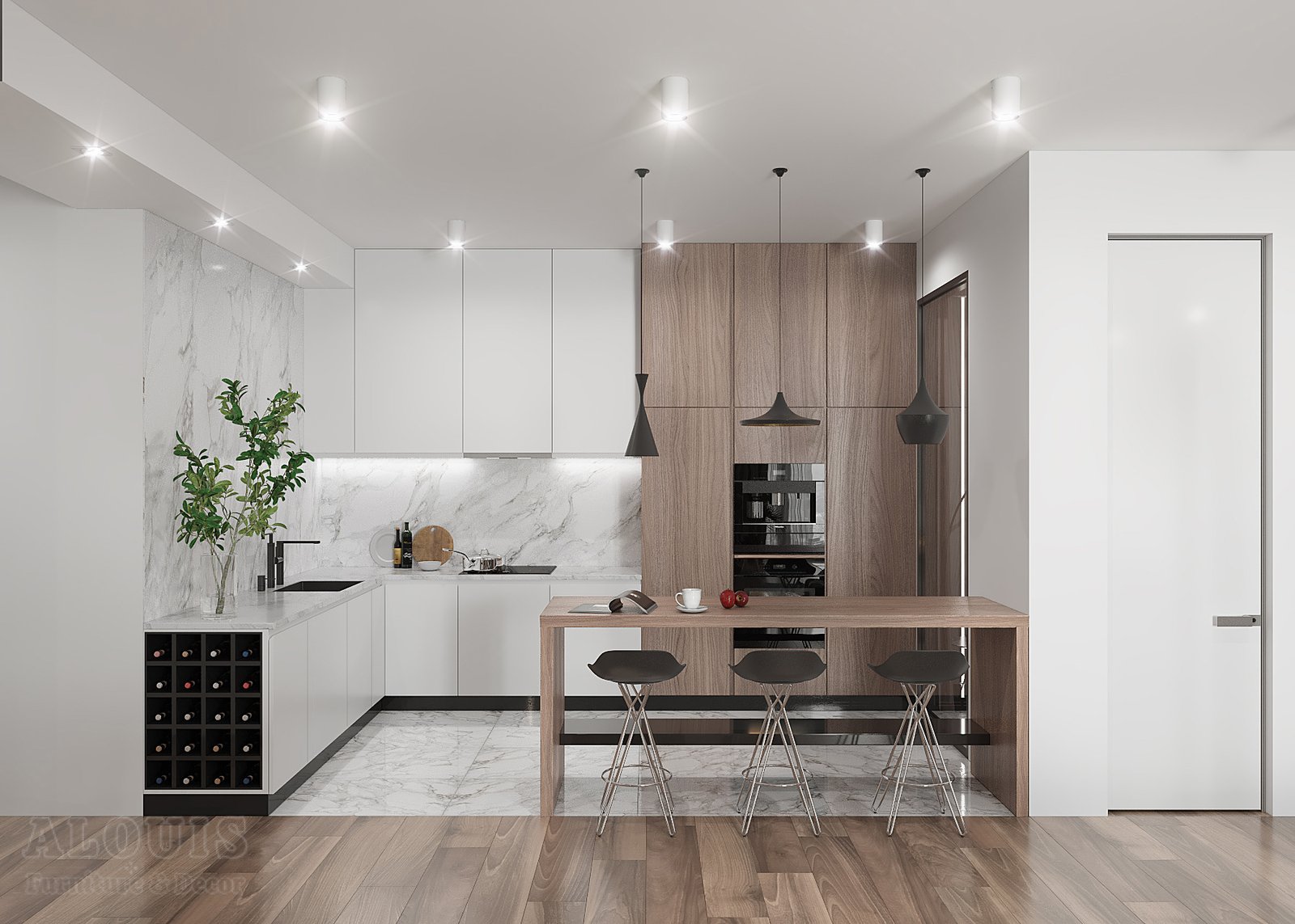 Tủ bếp đẹp GIA TRƯỜNG AN chuyên thi công tủ bếp đẹp