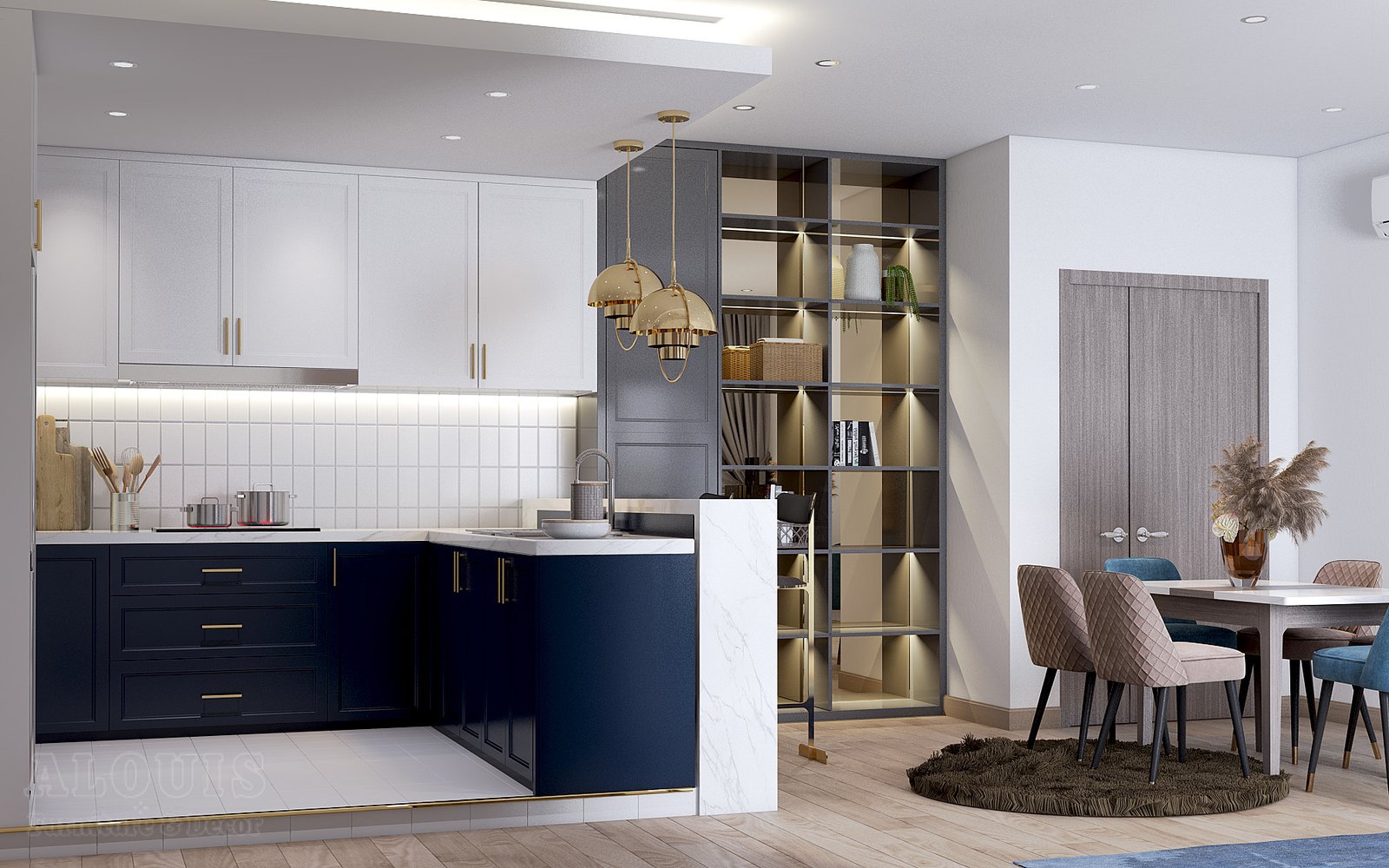 Tủ bếp đẹp GIA TRƯỜNG AN chuyên thi công tủ bếp đẹp