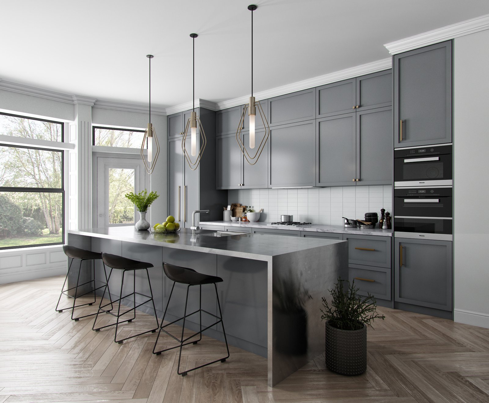 Tủ bếp đẹp GIA TRƯỜNG AN chuyên thi công tủ bếp đẹp