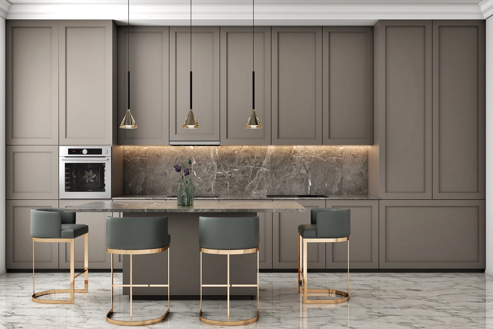 Tủ bếp đẹp GIA TRƯỜNG AN chuyên thi công tủ bếp đẹp