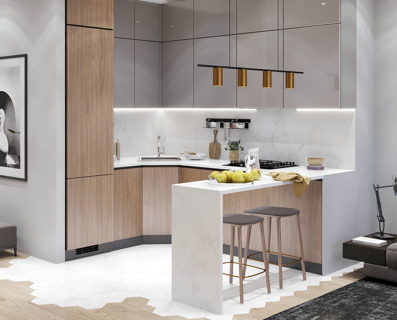 Tủ bếp đẹp GIA TRƯỜNG AN chuyên thi công tủ bếp đẹp