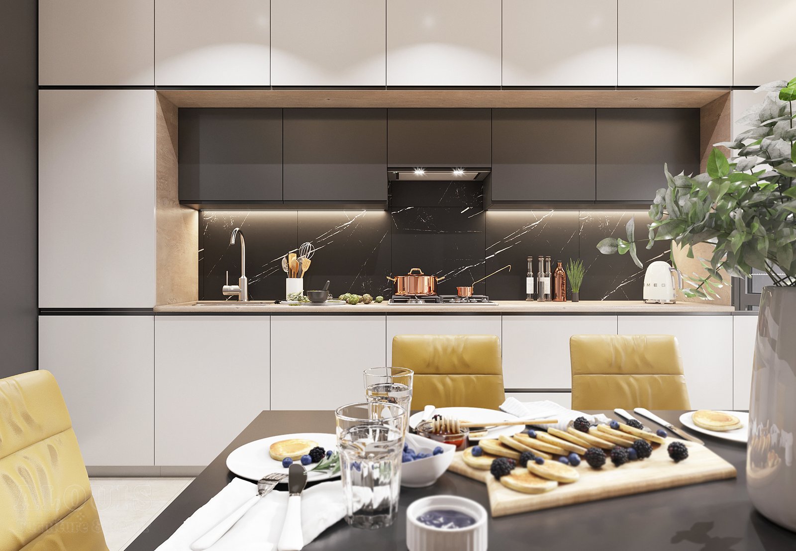 Tủ bếp đẹp GIA TRƯỜNG AN chuyên thi công tủ bếp đẹp