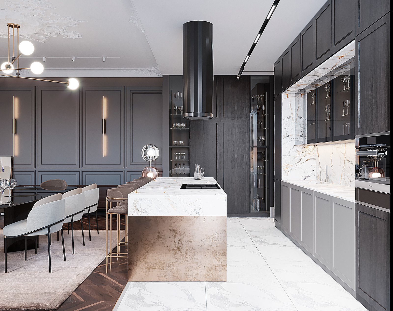 Tủ bếp đẹp GIA TRƯỜNG AN chuyên thi công tủ bếp đẹp