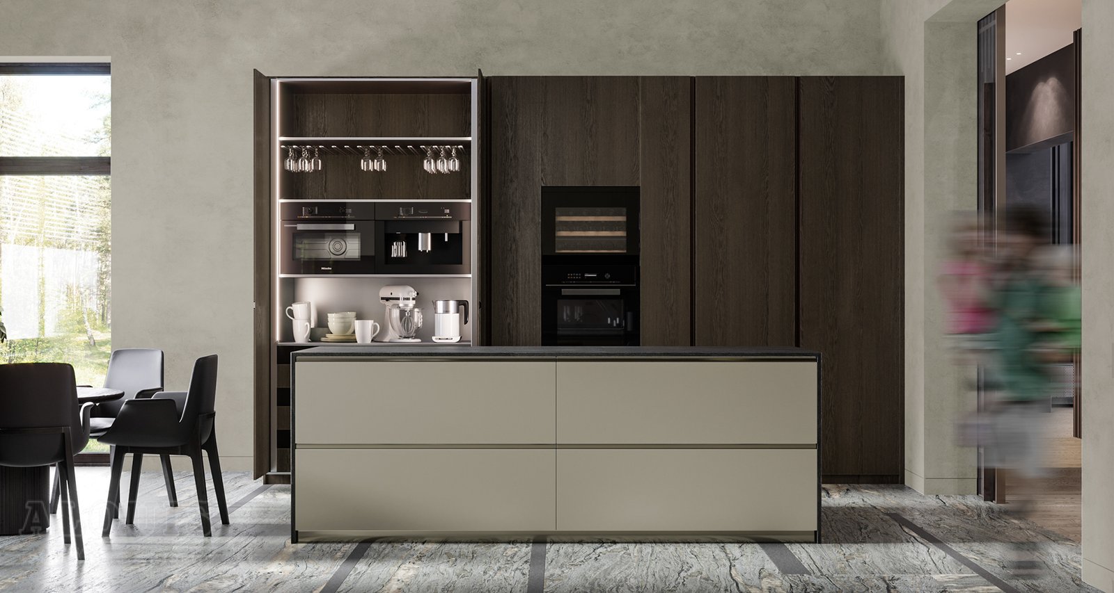 Tủ bếp đẹp GIA TRƯỜNG AN chuyên thi công tủ bếp đẹp