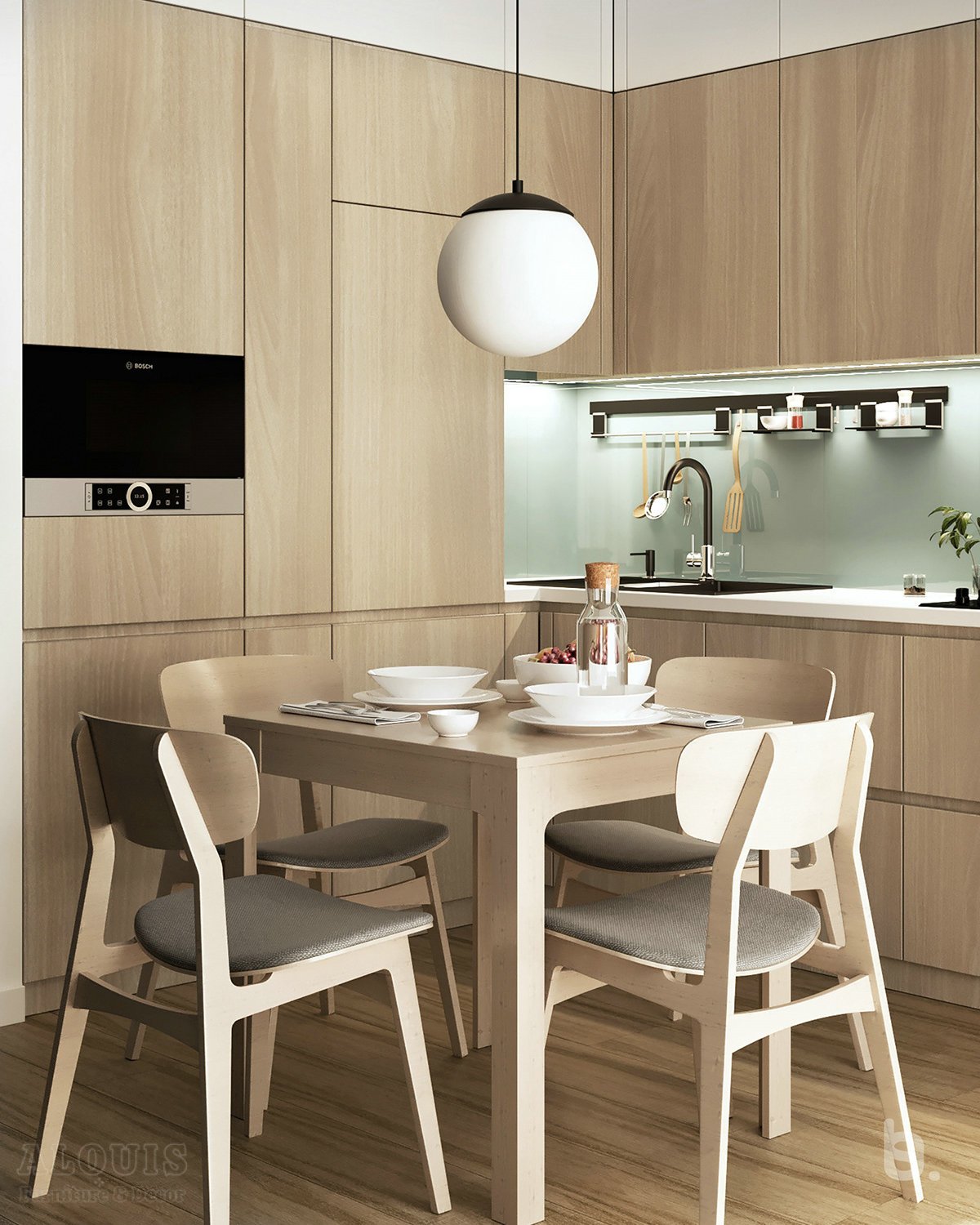 Tủ bếp đẹp GIA TRƯỜNG AN chuyên thi công tủ bếp đẹp