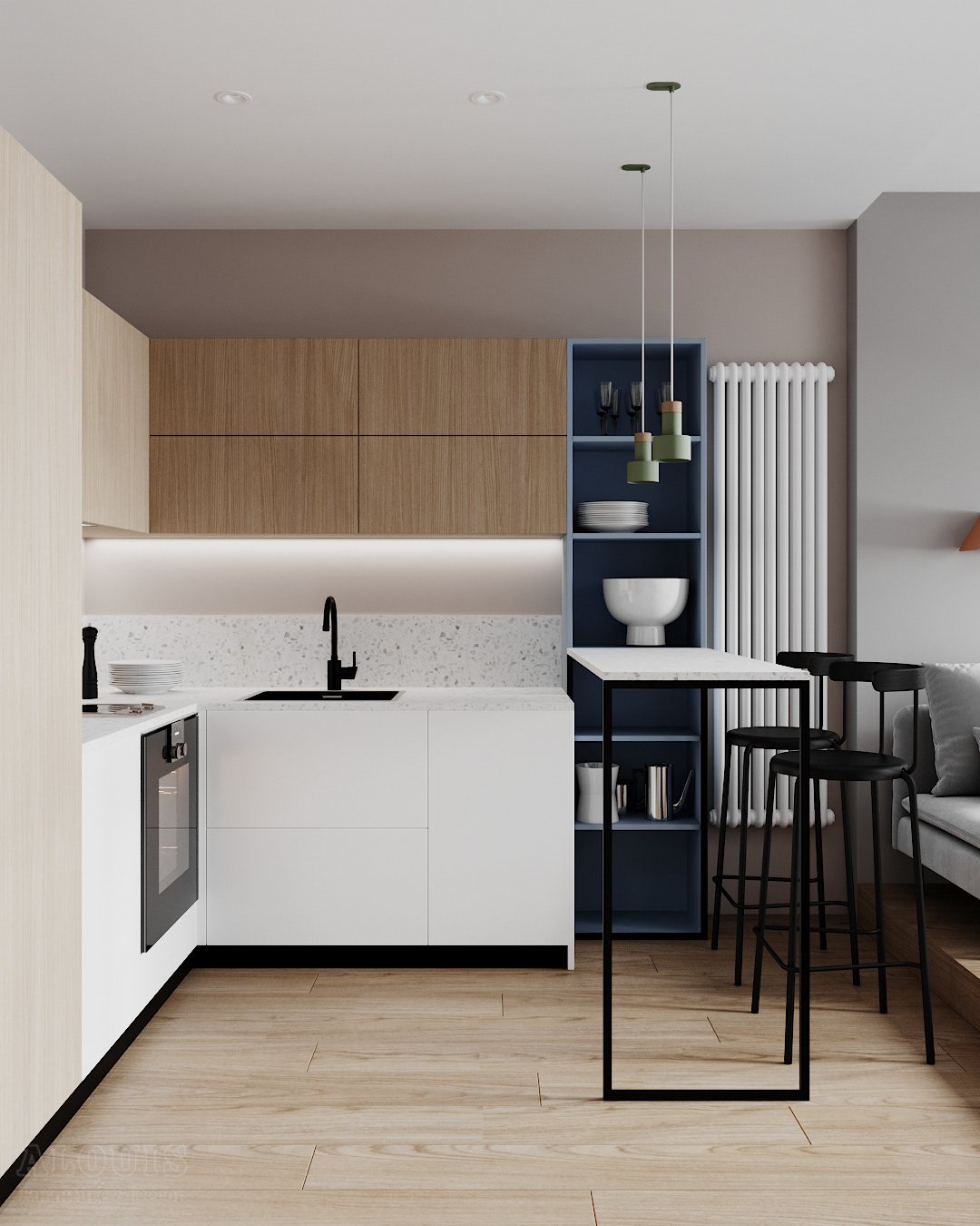 Tủ bếp đẹp GIA TRƯỜNG AN chuyên thi công tủ bếp đẹp