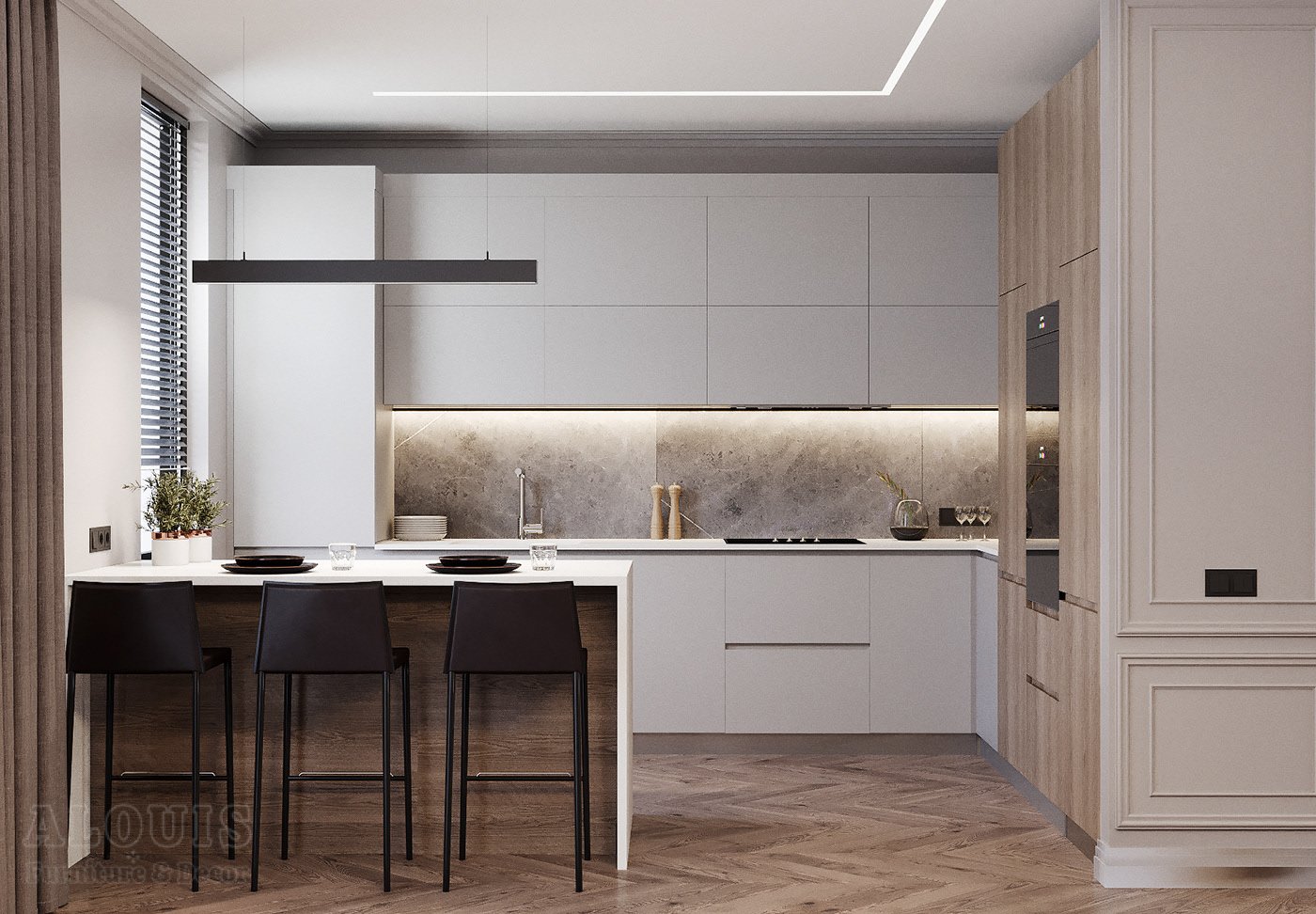 Tủ bếp đẹp GIA TRƯỜNG AN chuyên thi công tủ bếp đẹp