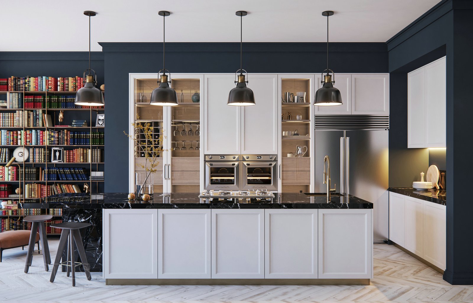 Tủ bếp đẹp GIA TRƯỜNG AN chuyên thi công tủ bếp đẹp