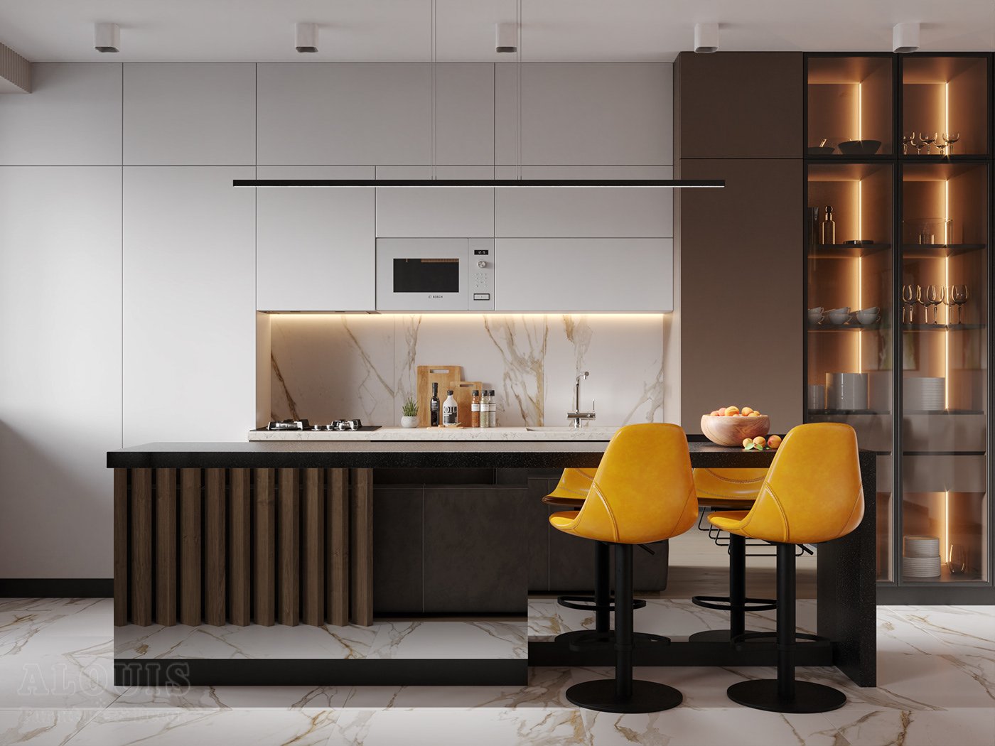 Tủ bếp đẹp GIA TRƯỜNG AN chuyên thi công tủ bếp đẹp