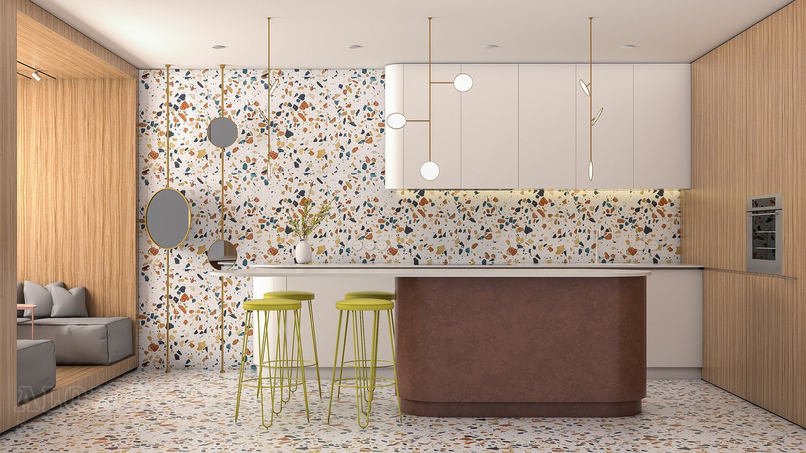 Tủ bếp đẹp GIA TRƯỜNG AN chuyên thi công tủ bếp đẹp