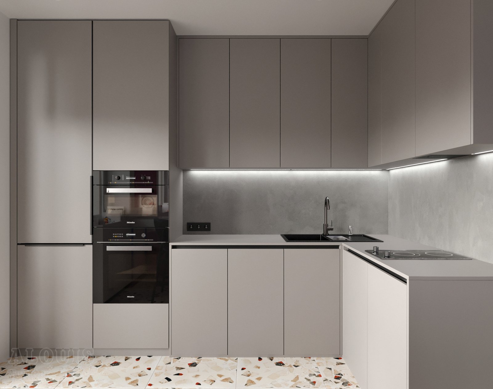 Tủ bếp đẹp GIA TRƯỜNG AN chuyên thi công tủ bếp đẹp