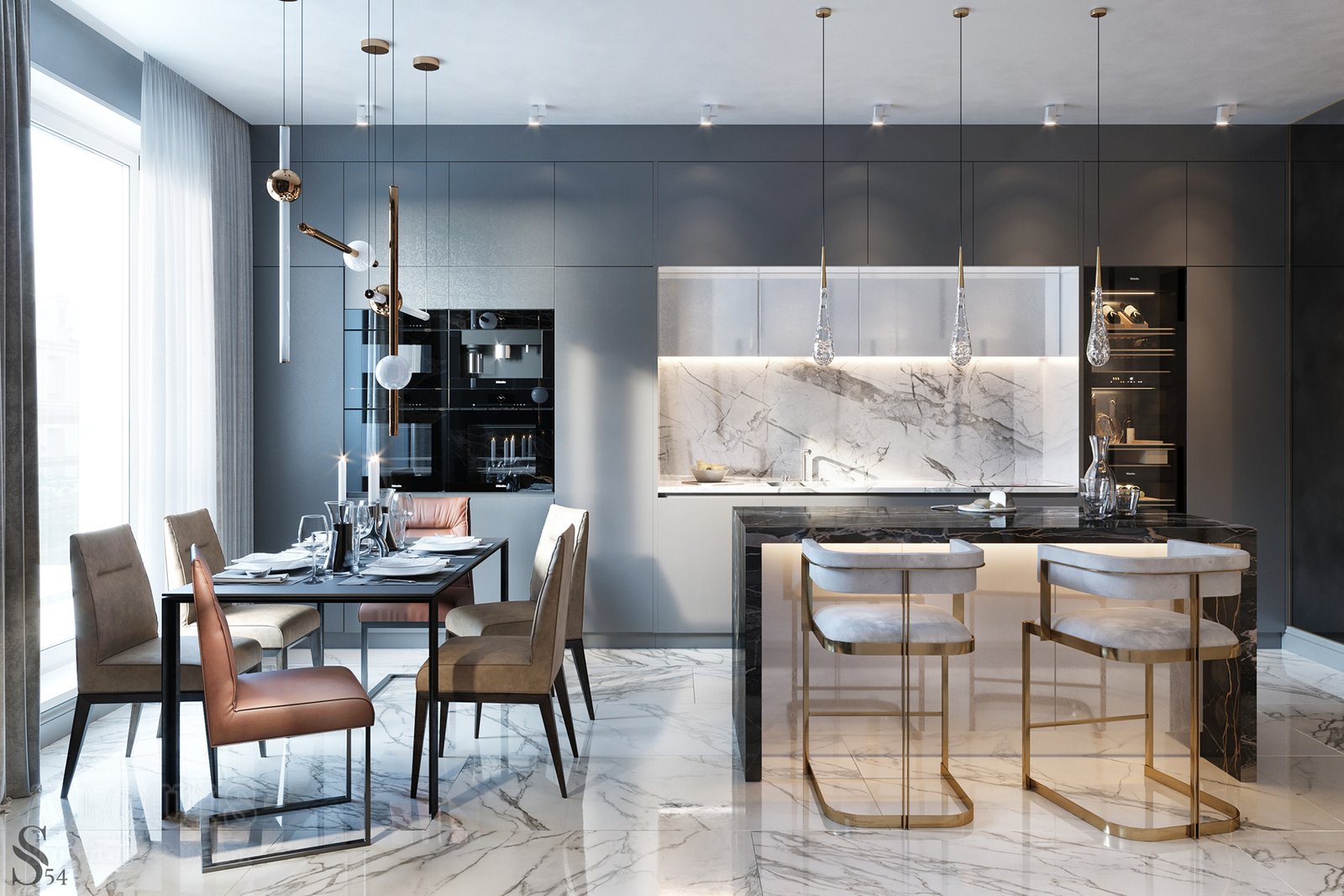 Tủ bếp đẹp GIA TRƯỜNG AN chuyên thi công tủ bếp đẹp