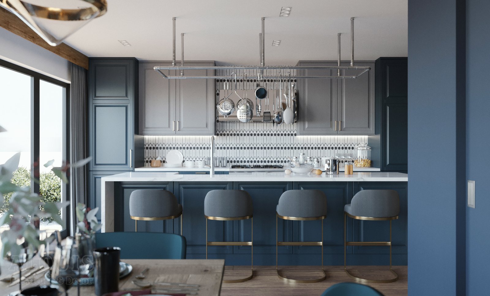 Tủ bếp đẹp GIA TRƯỜNG AN chuyên thi công tủ bếp đẹp