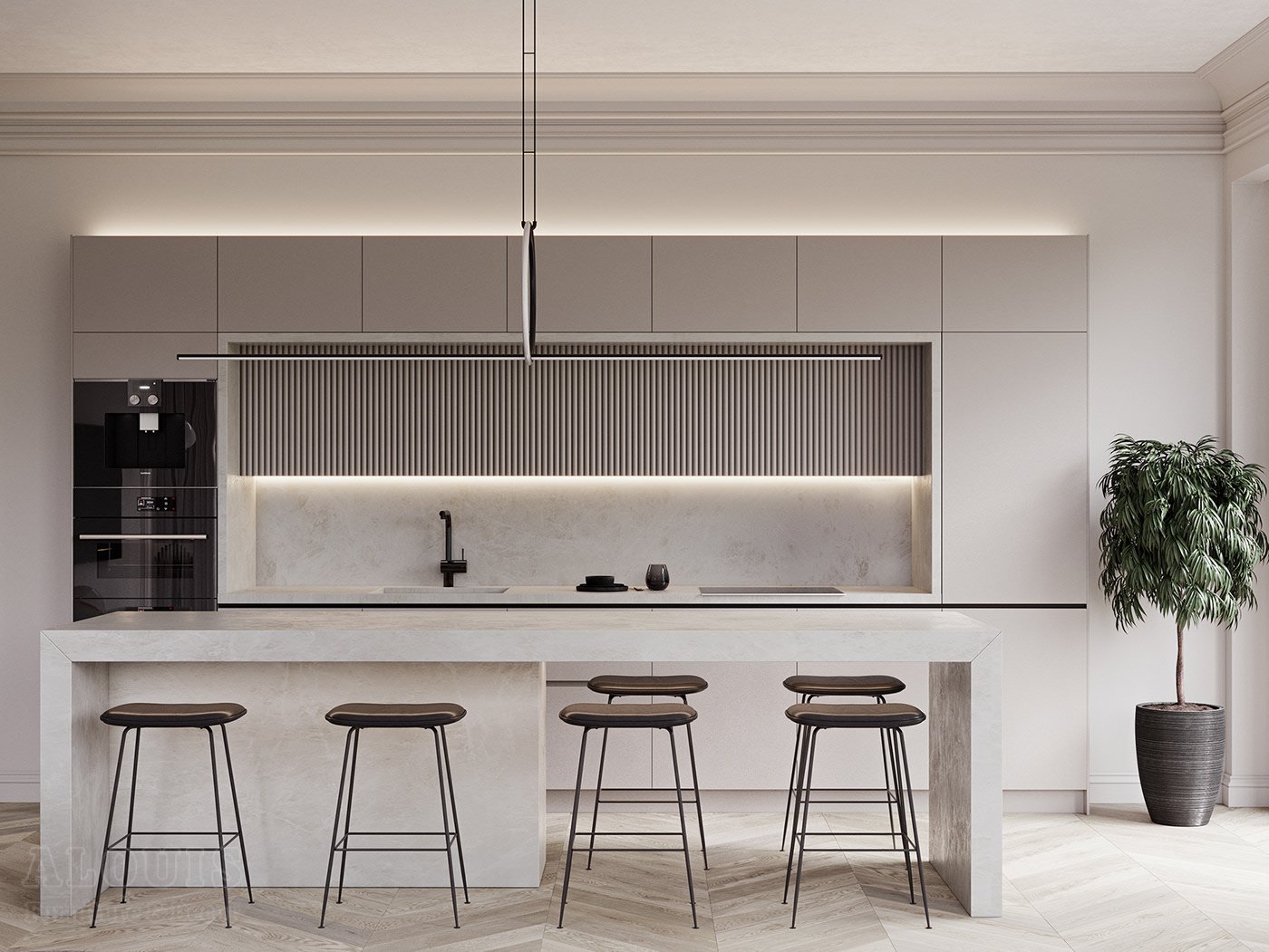 Tủ bếp đẹp GIA TRƯỜNG AN chuyên thi công tủ bếp đẹp