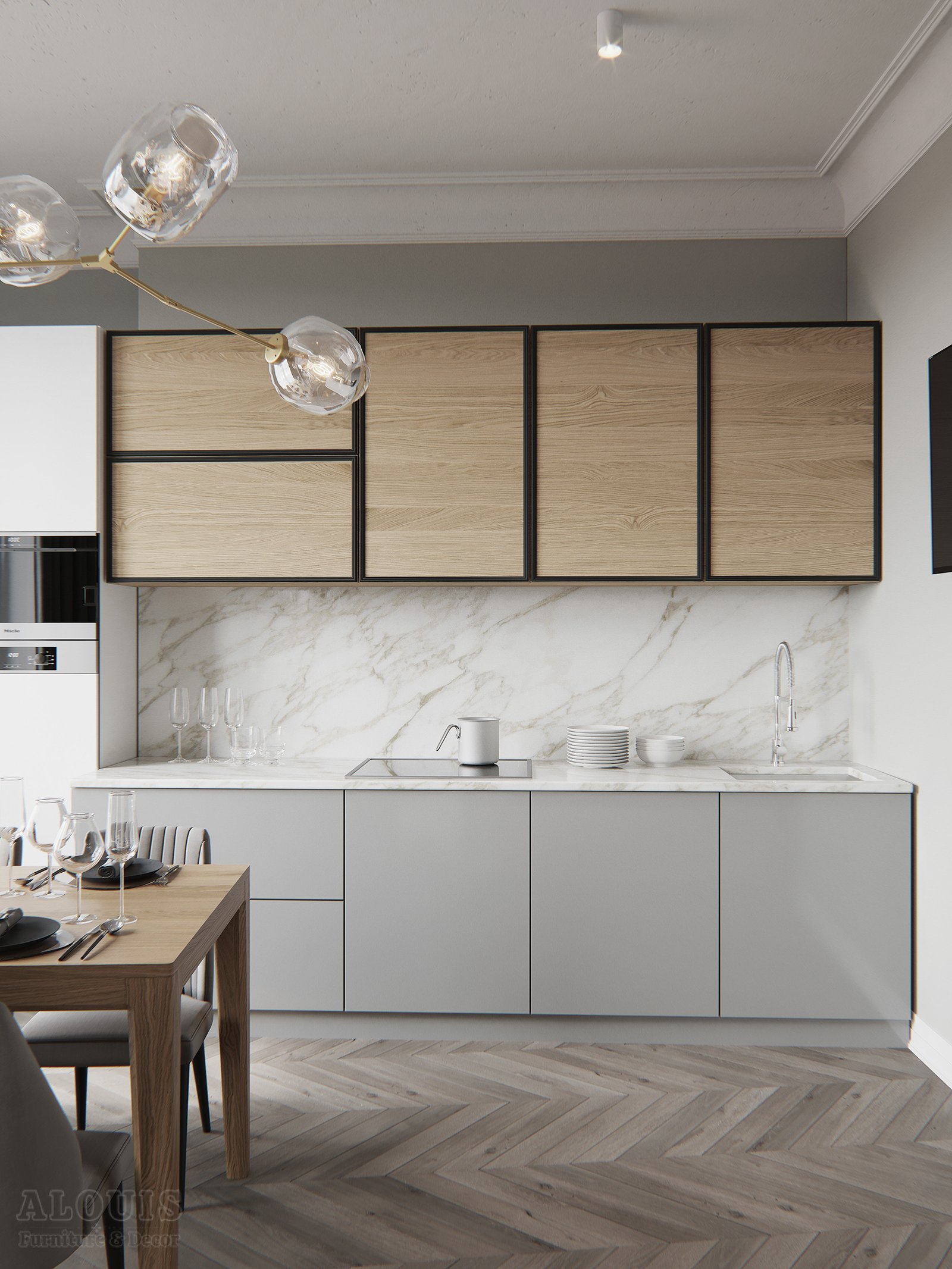 Tủ bếp đẹp GIA TRƯỜNG AN chuyên thi công tủ bếp đẹp