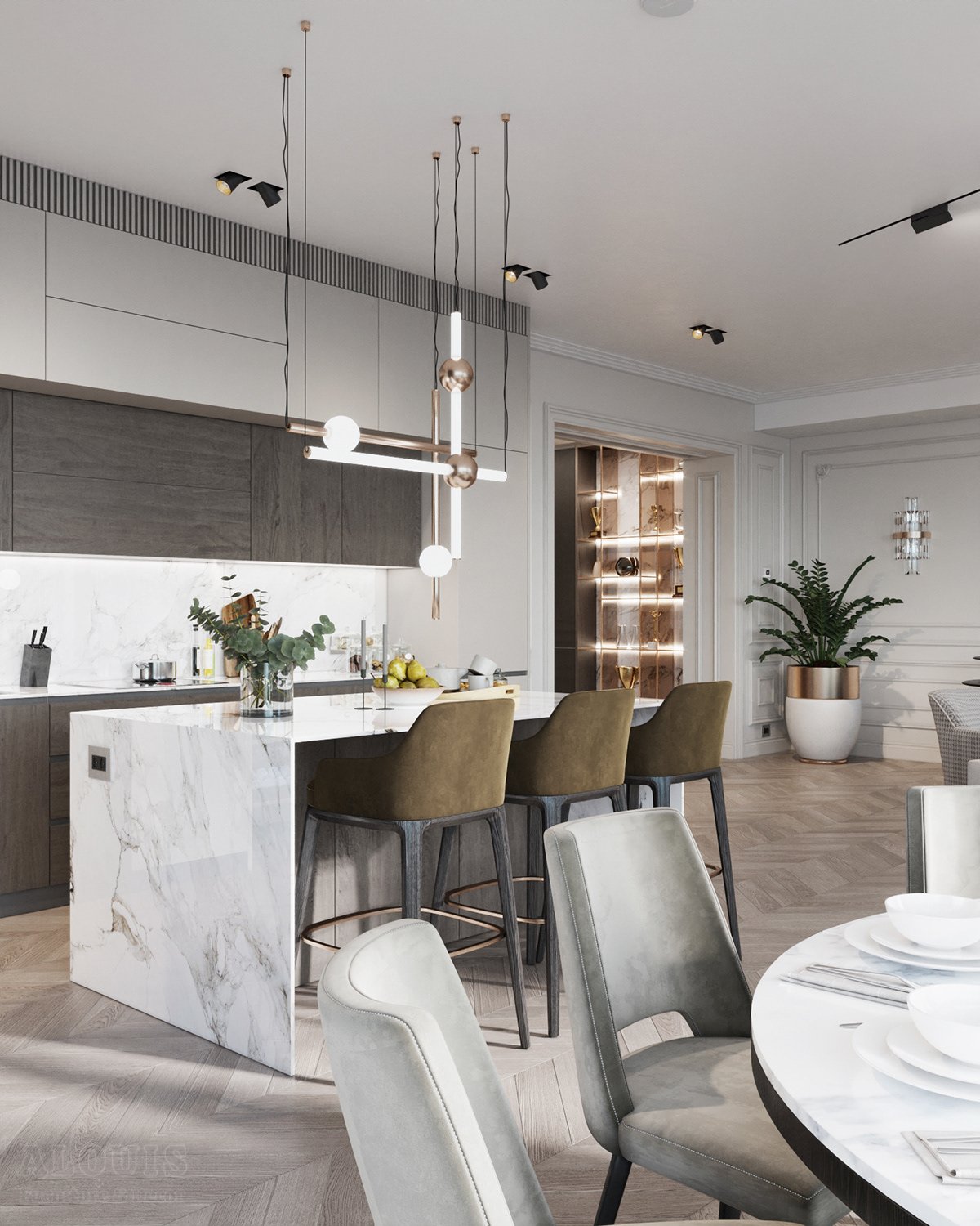 Tủ bếp đẹp GIA TRƯỜNG AN chuyên thi công tủ bếp đẹp