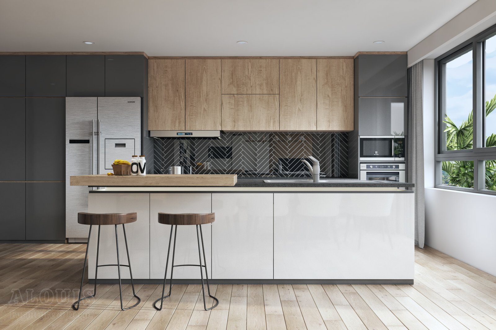 Tủ bếp đẹp GIA TRƯỜNG AN chuyên thi công tủ bếp đẹp