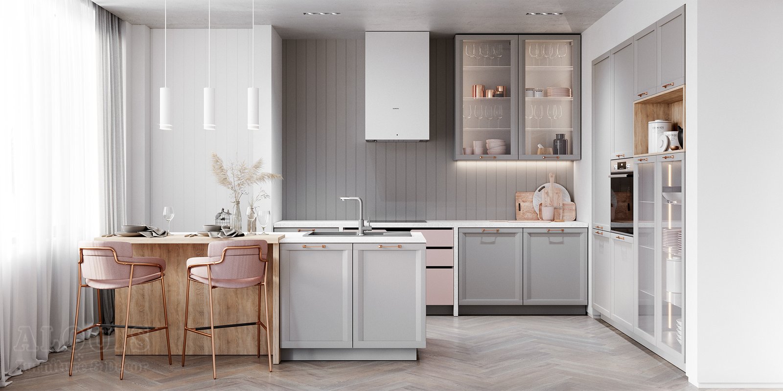 Tủ bếp đẹp GIA TRƯỜNG AN chuyên thi công tủ bếp đẹp