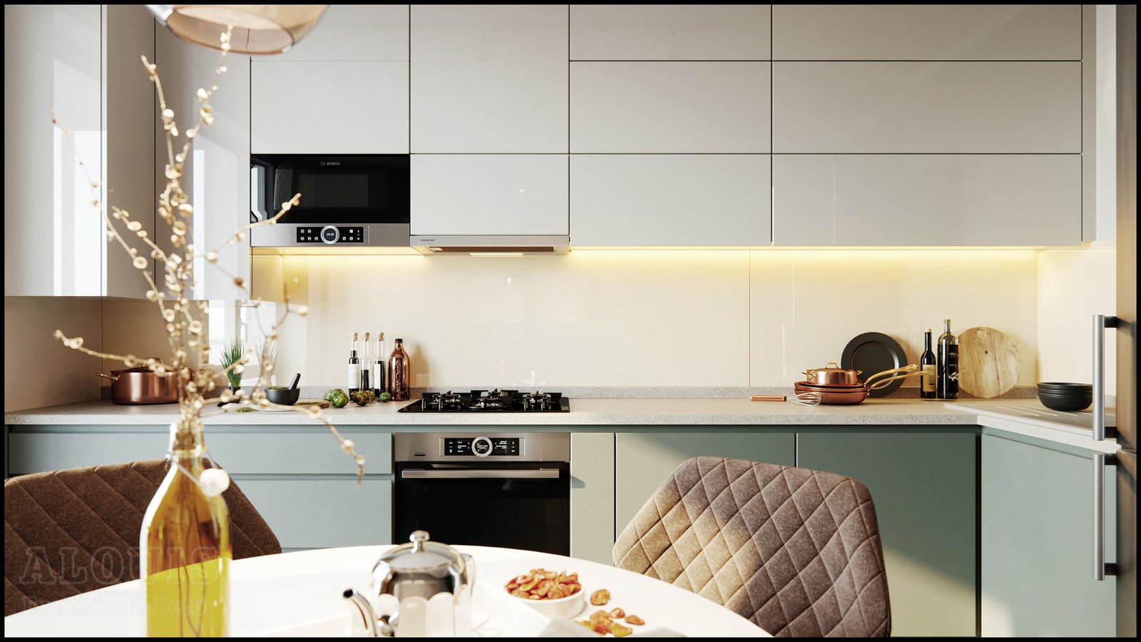 Tủ bếp đẹp GIA TRƯỜNG AN chuyên thi công tủ bếp đẹp