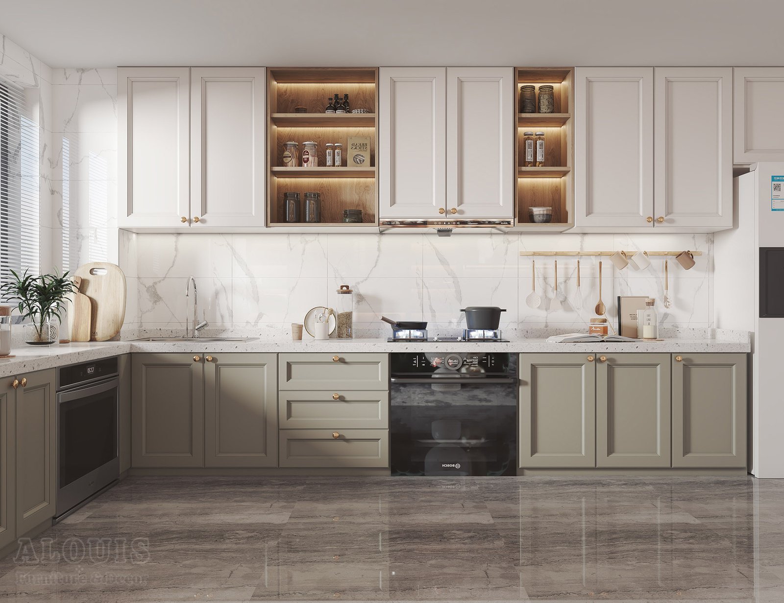 Tủ bếp đẹp GIA TRƯỜNG AN chuyên thi công tủ bếp đẹp