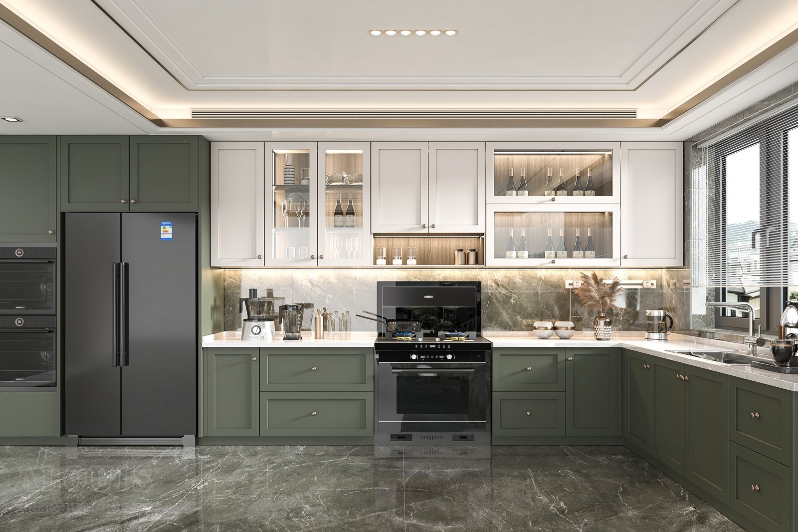 Tủ bếp đẹp GIA TRƯỜNG AN chuyên thi công tủ bếp đẹp