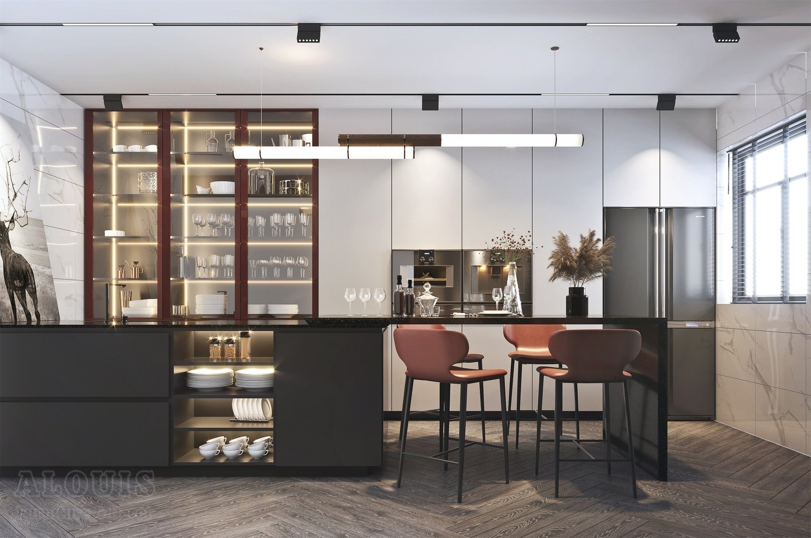 Tủ bếp đẹp GIA TRƯỜNG AN chuyên thi công tủ bếp đẹp