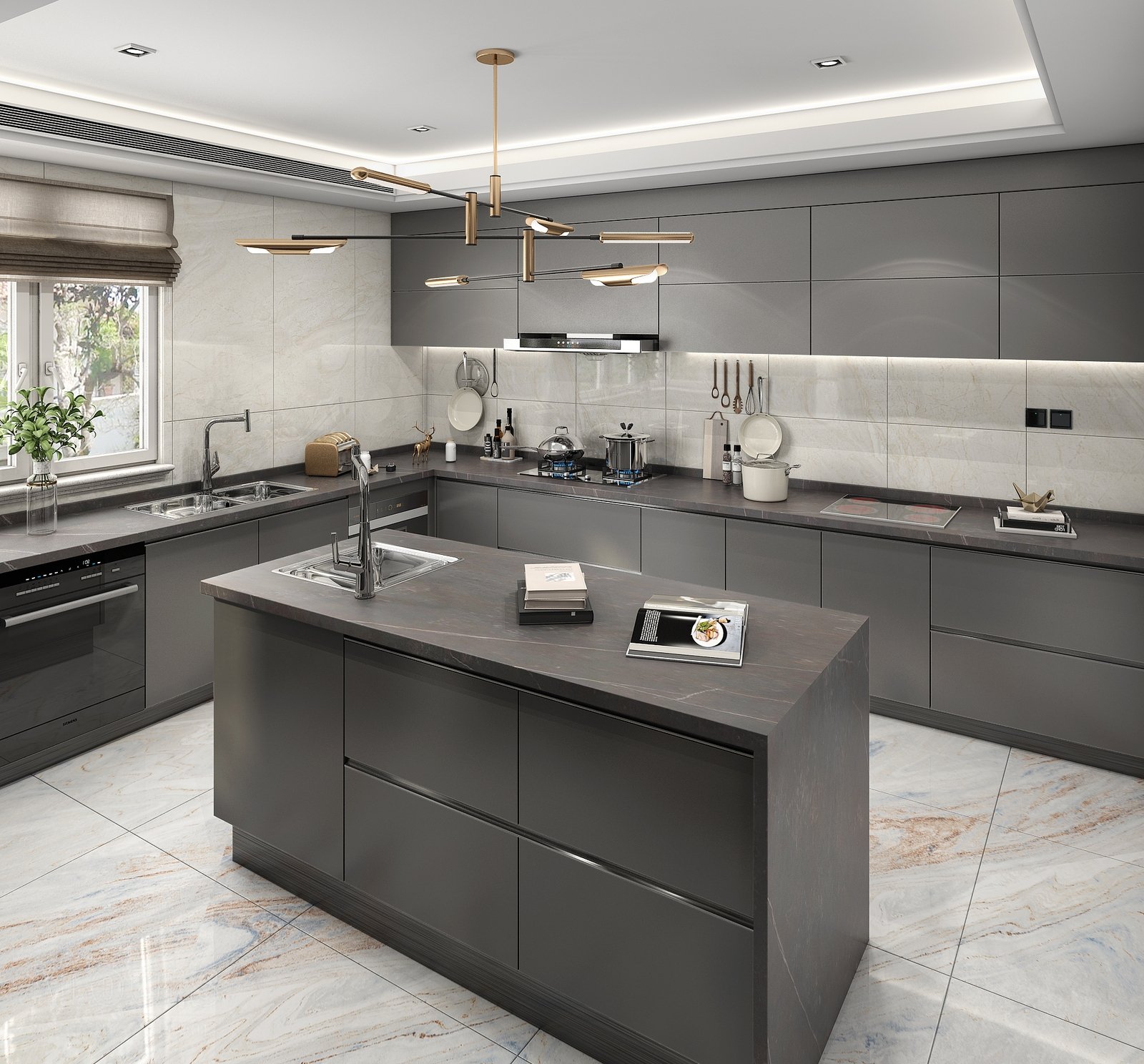 Tủ bếp đẹp GIA TRƯỜNG AN chuyên thi công tủ bếp đẹp