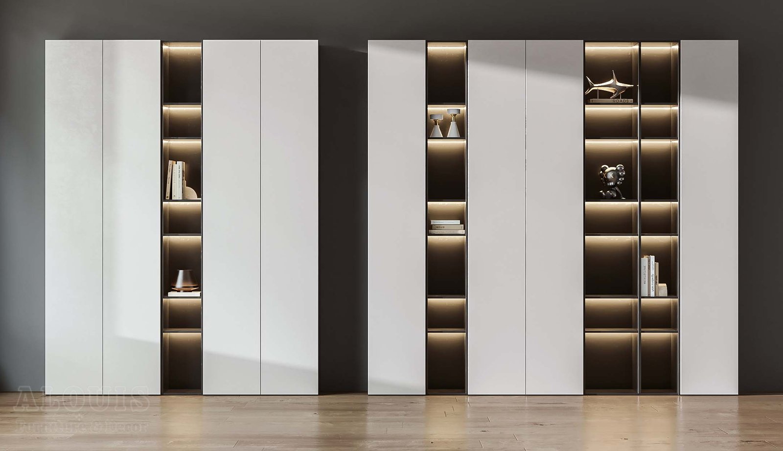 Mẫu kệ sách-Mẫu kệ sách trang trí hiện đại - GIA TRƯỜNG AN chuyên sản xuất kệ sách kệ trang trí - GIA TRƯỜNG AN