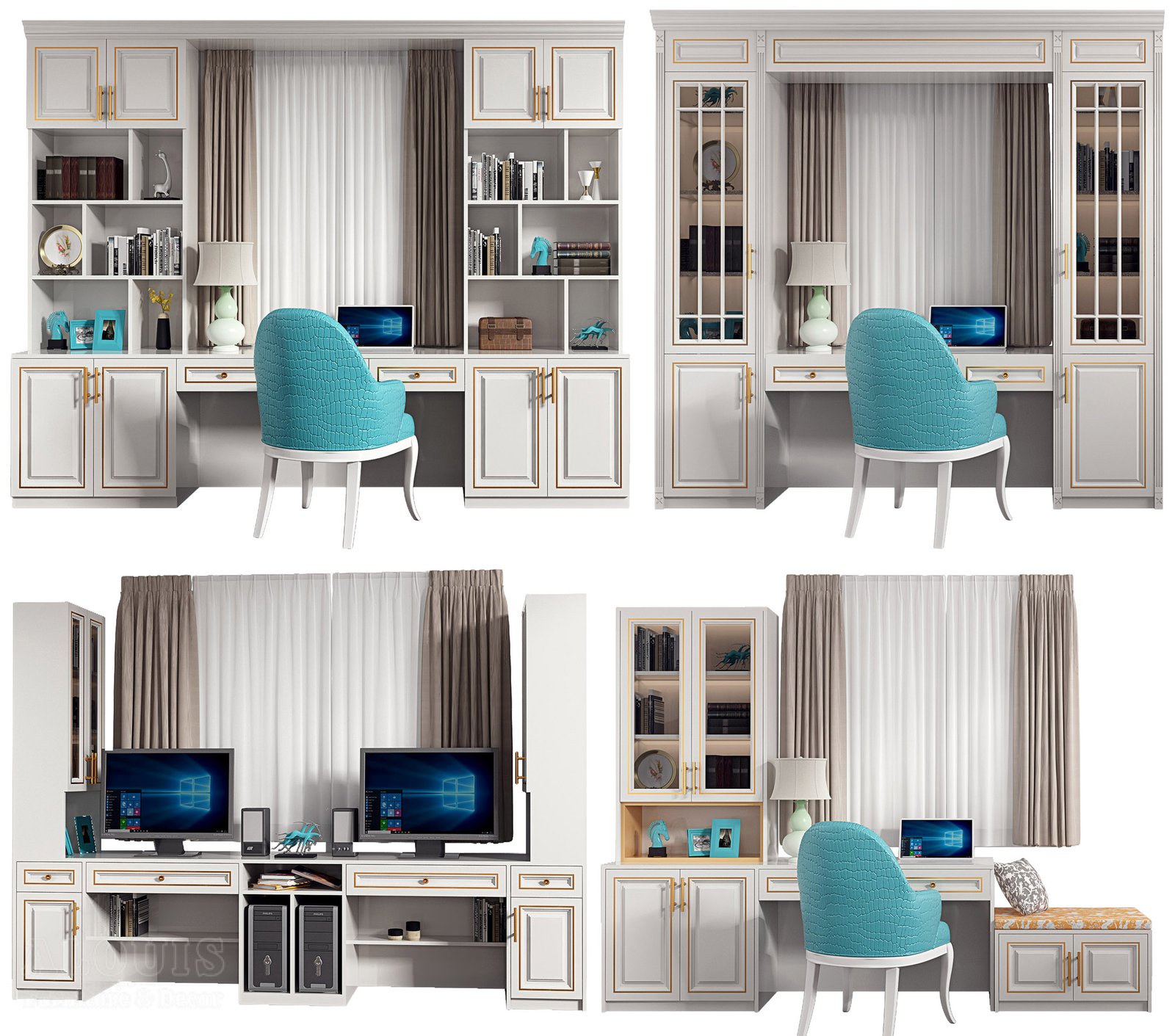 Mẫu kệ sách-Mẫu kệ sách trang trí hiện đại - GIA TRƯỜNG AN chuyên sản xuất kệ sách kệ trang trí - GIA TRƯỜNG AN