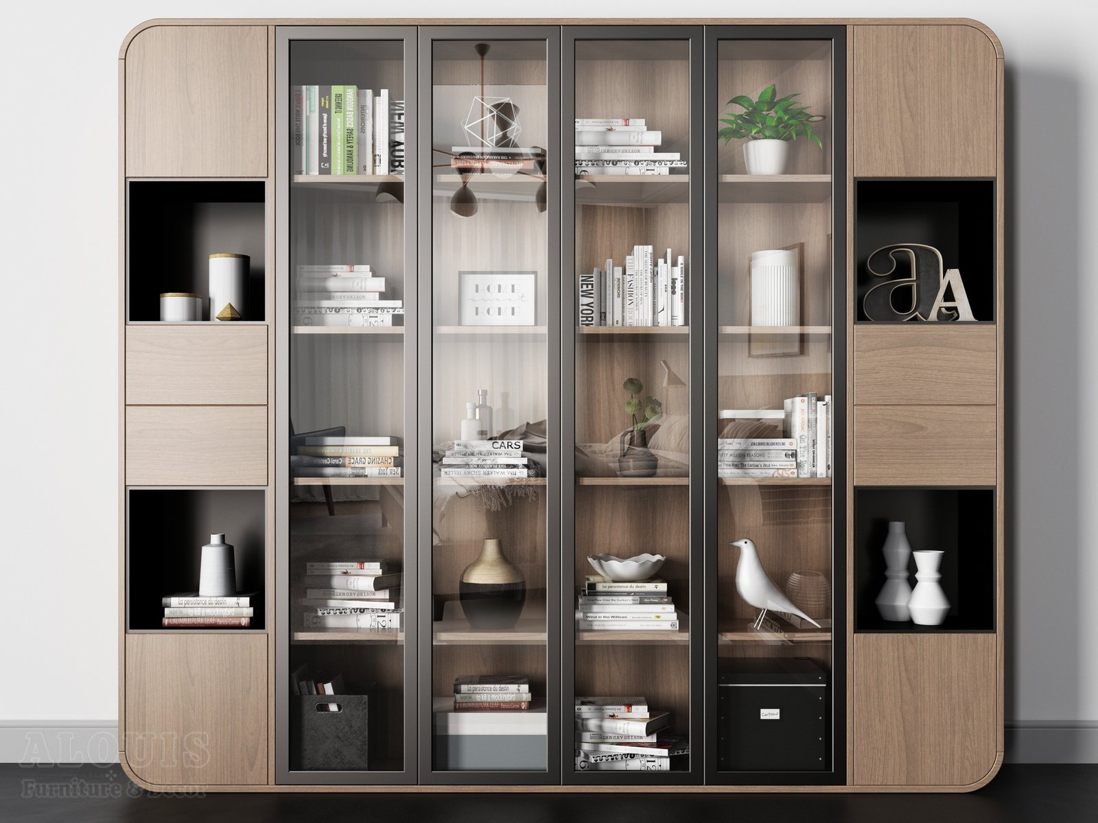 Mẫu kệ sách-Mẫu kệ sách trang trí hiện đại - GIA TRƯỜNG AN chuyên sản xuất kệ sách kệ trang trí - GIA TRƯỜNG AN