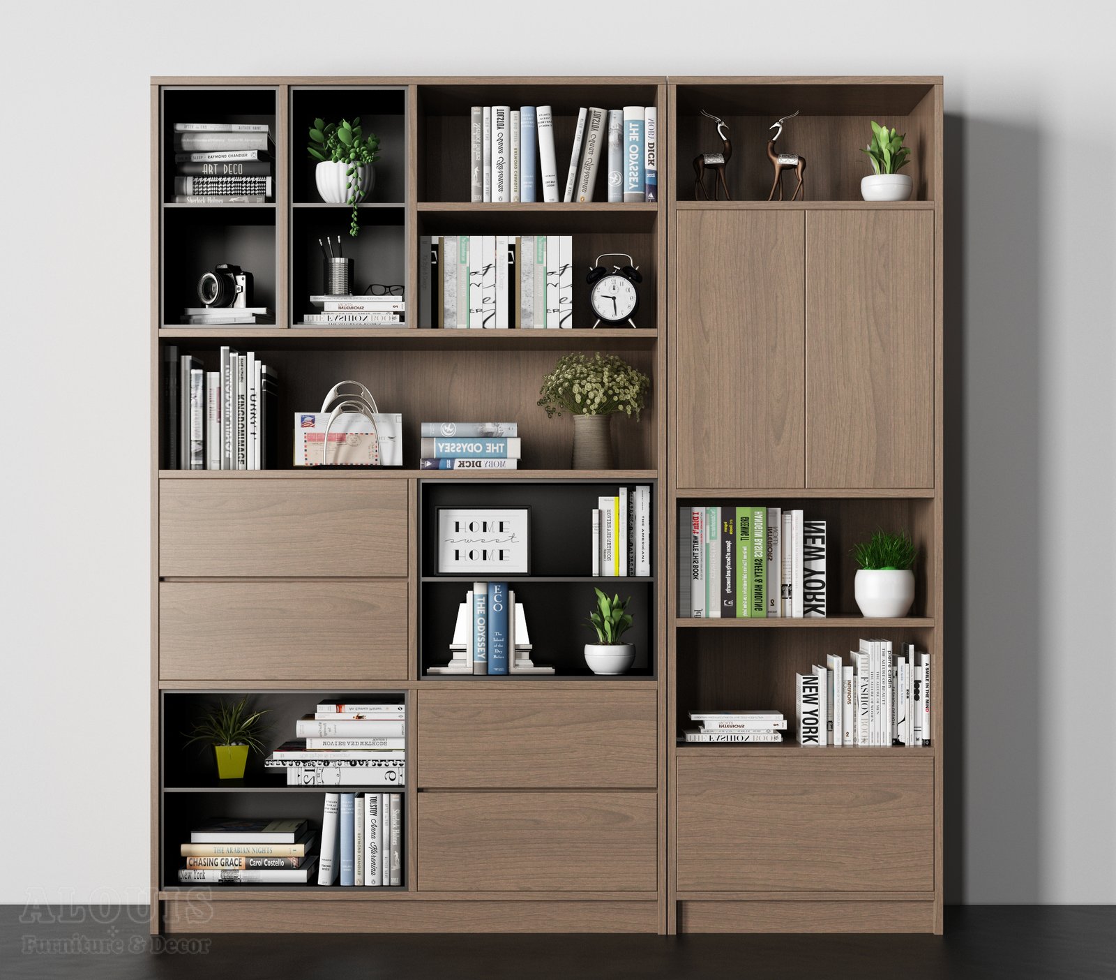 Mẫu kệ sách-Mẫu kệ sách trang trí hiện đại - GIA TRƯỜNG AN chuyên sản xuất kệ sách kệ trang trí - GIA TRƯỜNG AN