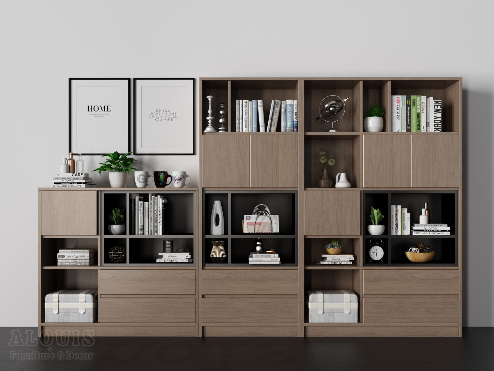 Mẫu kệ sách-Mẫu kệ sách trang trí hiện đại - GIA TRƯỜNG AN chuyên sản xuất kệ sách kệ trang trí - GIA TRƯỜNG AN