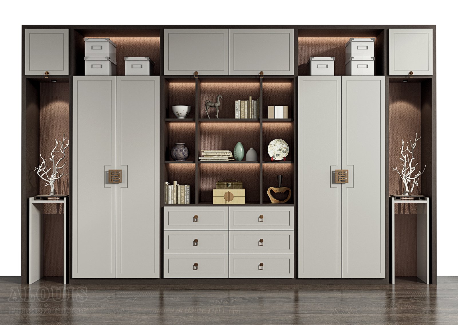 Mẫu kệ sách-Mẫu kệ sách trang trí hiện đại - GIA TRƯỜNG AN chuyên sản xuất kệ sách kệ trang trí - GIA TRƯỜNG AN