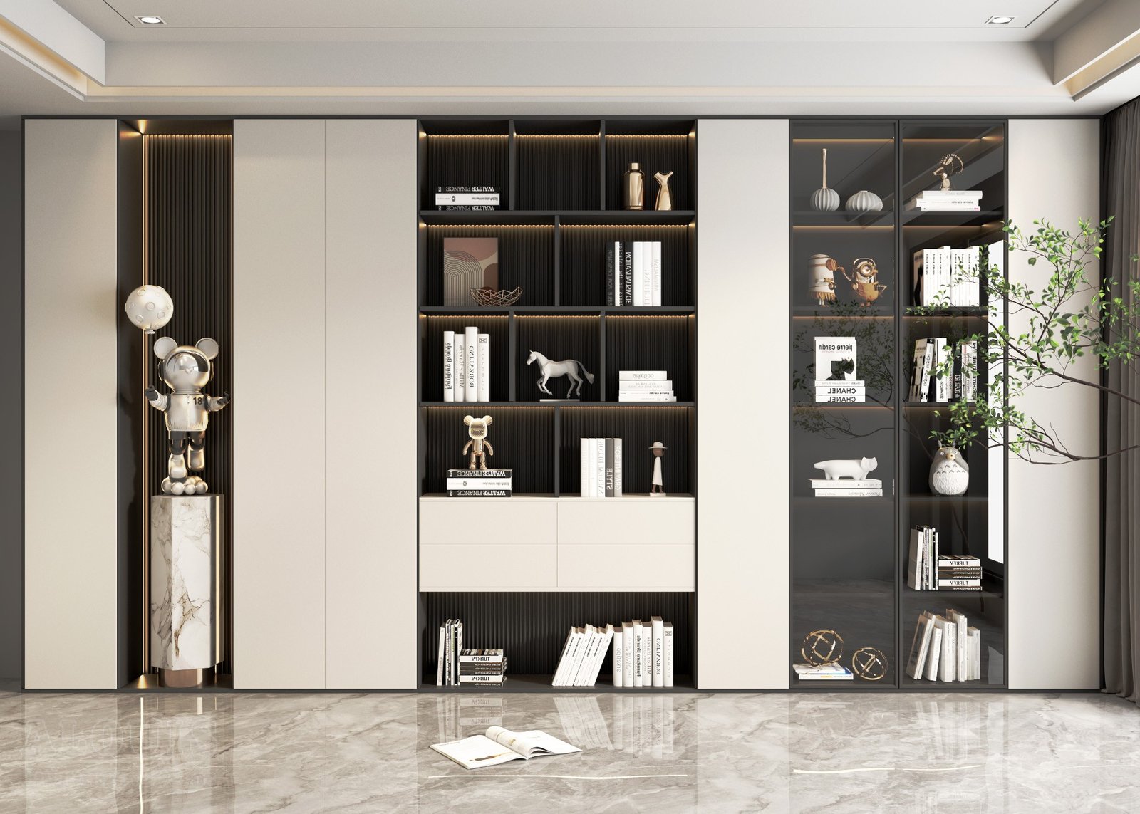 Mẫu kệ sách-Mẫu kệ sách trang trí hiện đại - GIA TRƯỜNG AN chuyên sản xuất kệ sách kệ trang trí - GIA TRƯỜNG AN