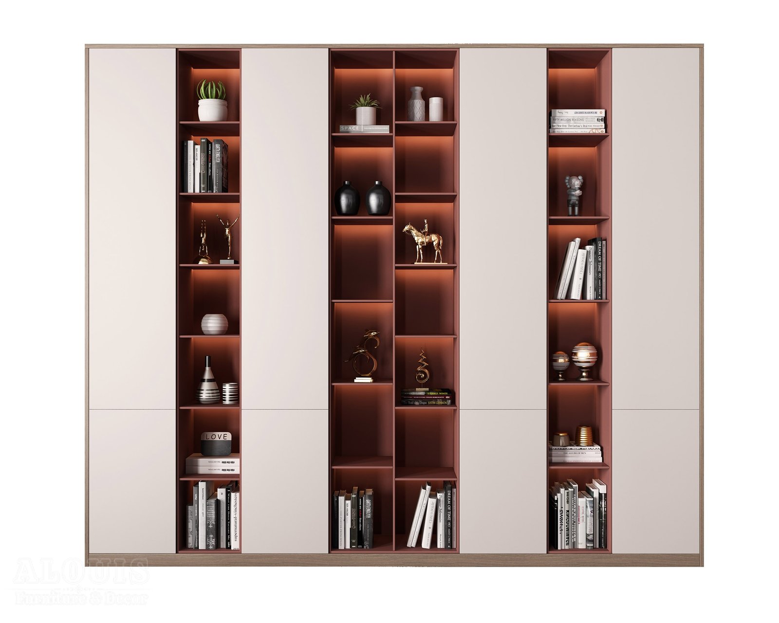 Mẫu kệ sách-Mẫu kệ sách trang trí hiện đại - GIA TRƯỜNG AN chuyên sản xuất kệ sách kệ trang trí - GIA TRƯỜNG AN