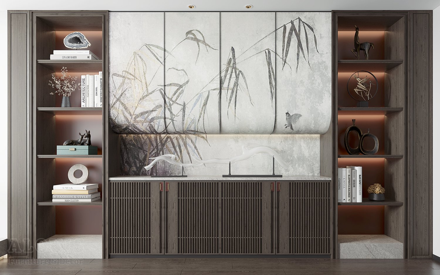 Mẫu kệ sách-Mẫu kệ sách trang trí hiện đại - GIA TRƯỜNG AN chuyên sản xuất kệ sách kệ trang trí - GIA TRƯỜNG AN