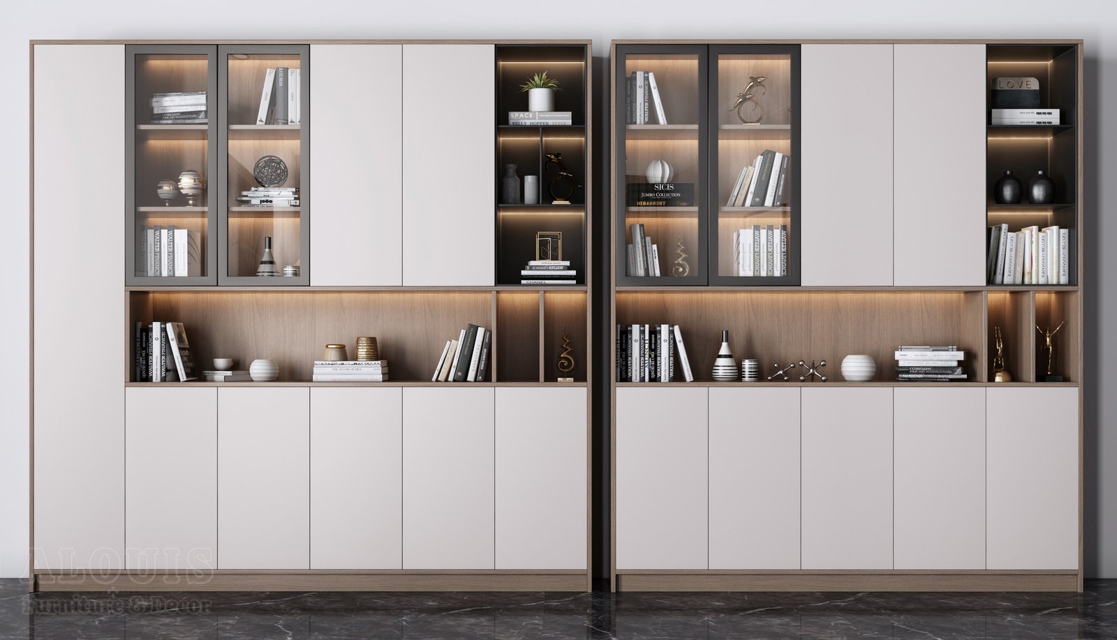 Mẫu kệ sách-Mẫu kệ sách trang trí hiện đại - GIA TRƯỜNG AN chuyên sản xuất kệ sách kệ trang trí - GIA TRƯỜNG AN