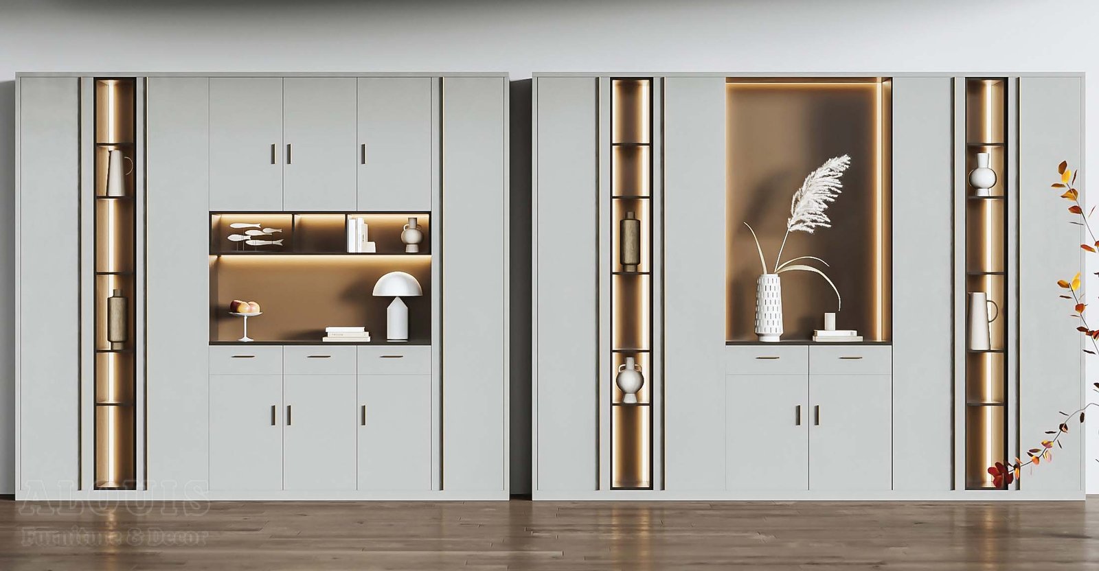 Mẫu kệ sách-Mẫu kệ sách trang trí hiện đại - GIA TRƯỜNG AN chuyên sản xuất kệ sách kệ trang trí - GIA TRƯỜNG AN