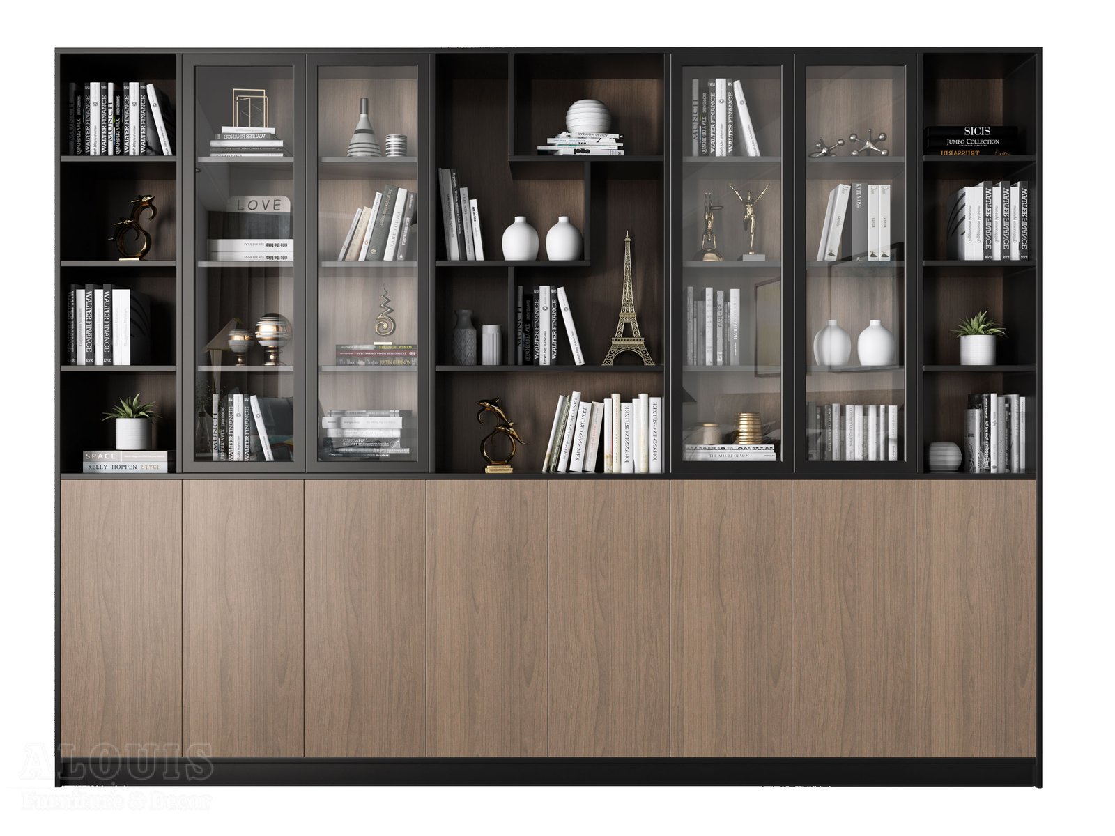 Mẫu kệ sách-Mẫu kệ sách trang trí hiện đại - GIA TRƯỜNG AN chuyên sản xuất kệ sách kệ trang trí - GIA TRƯỜNG AN