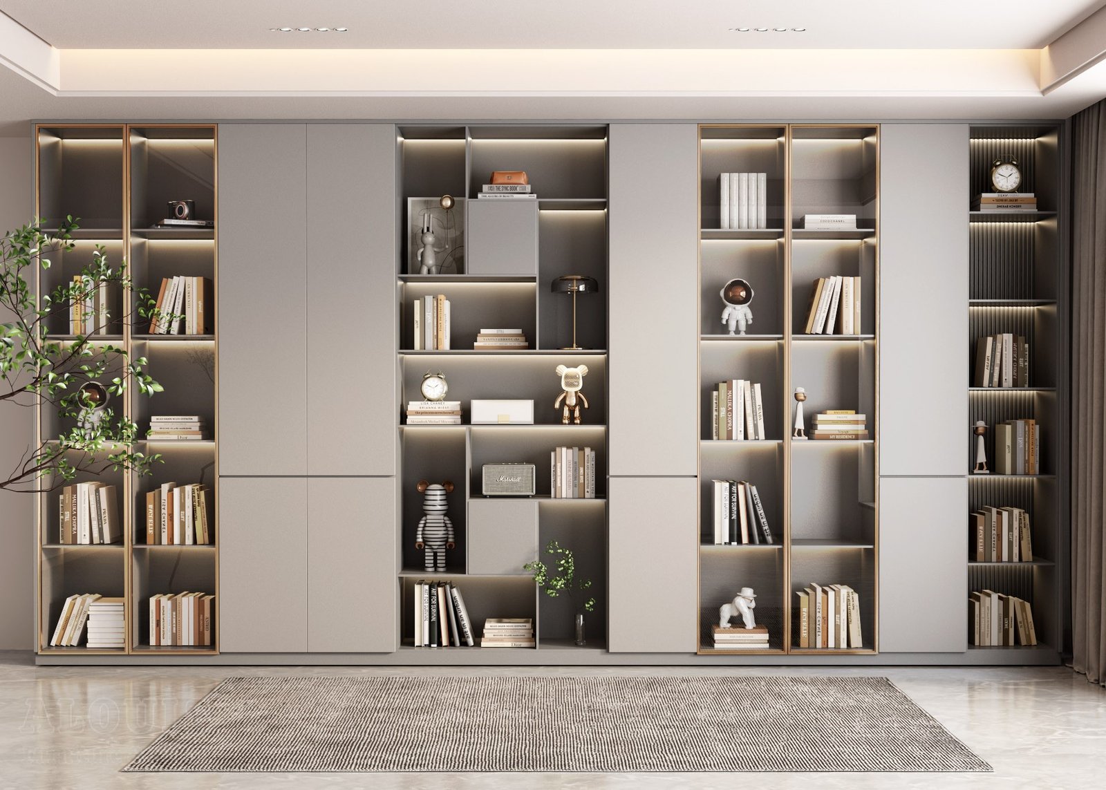 Mẫu kệ sách-Mẫu kệ sách trang trí hiện đại - GIA TRƯỜNG AN chuyên sản xuất kệ sách kệ trang trí - GIA TRƯỜNG AN