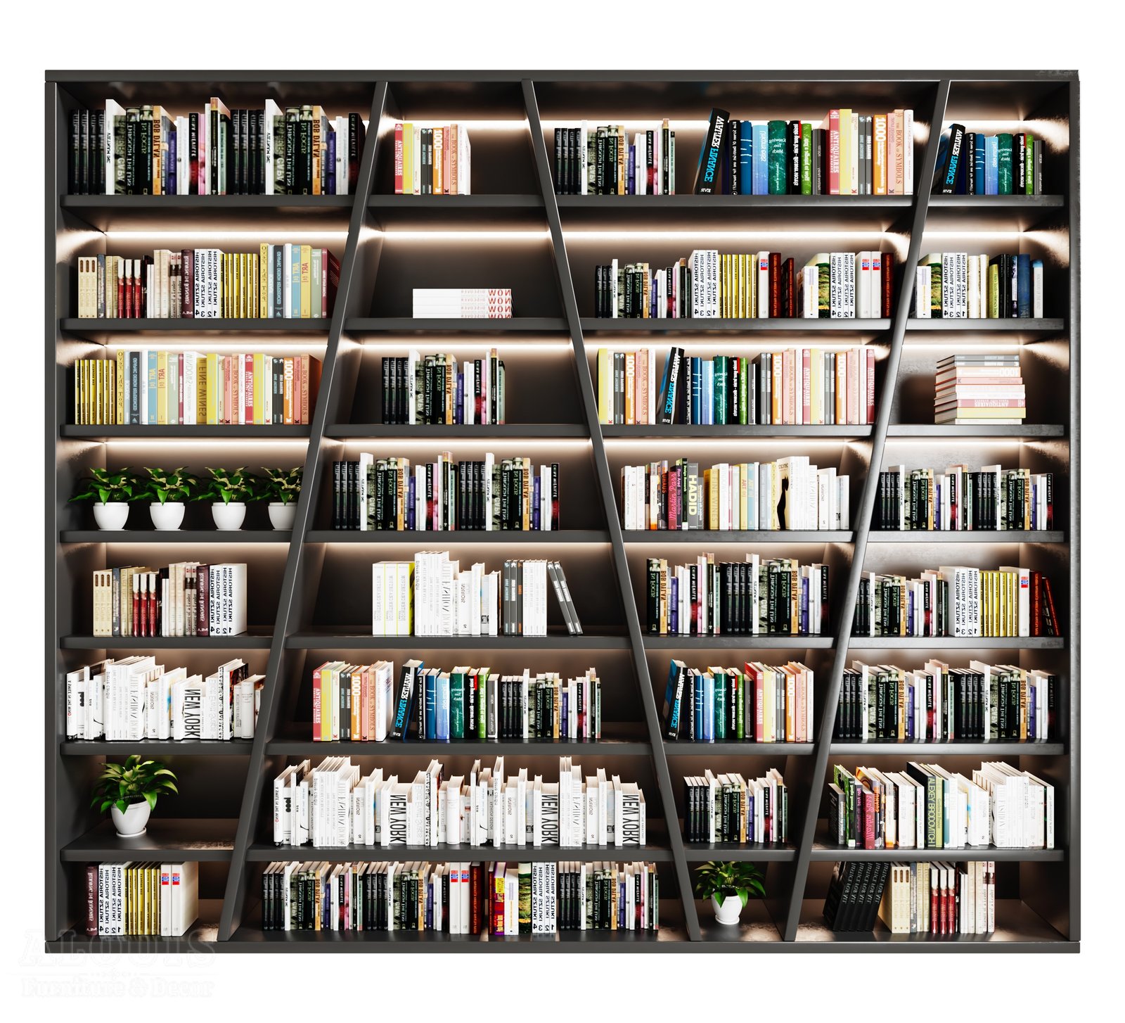 Mẫu kệ sách-Mẫu kệ sách trang trí hiện đại - GIA TRƯỜNG AN chuyên sản xuất kệ sách kệ trang trí - GIA TRƯỜNG AN