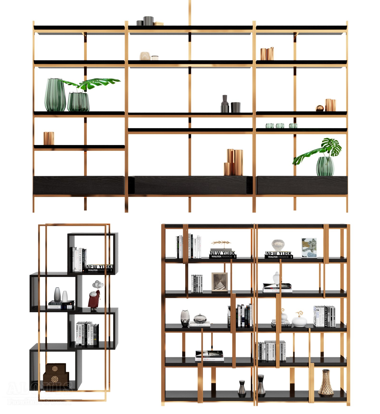 Mẫu kệ sách-Mẫu kệ sách trang trí hiện đại - GIA TRƯỜNG AN chuyên sản xuất kệ sách kệ trang trí - GIA TRƯỜNG AN